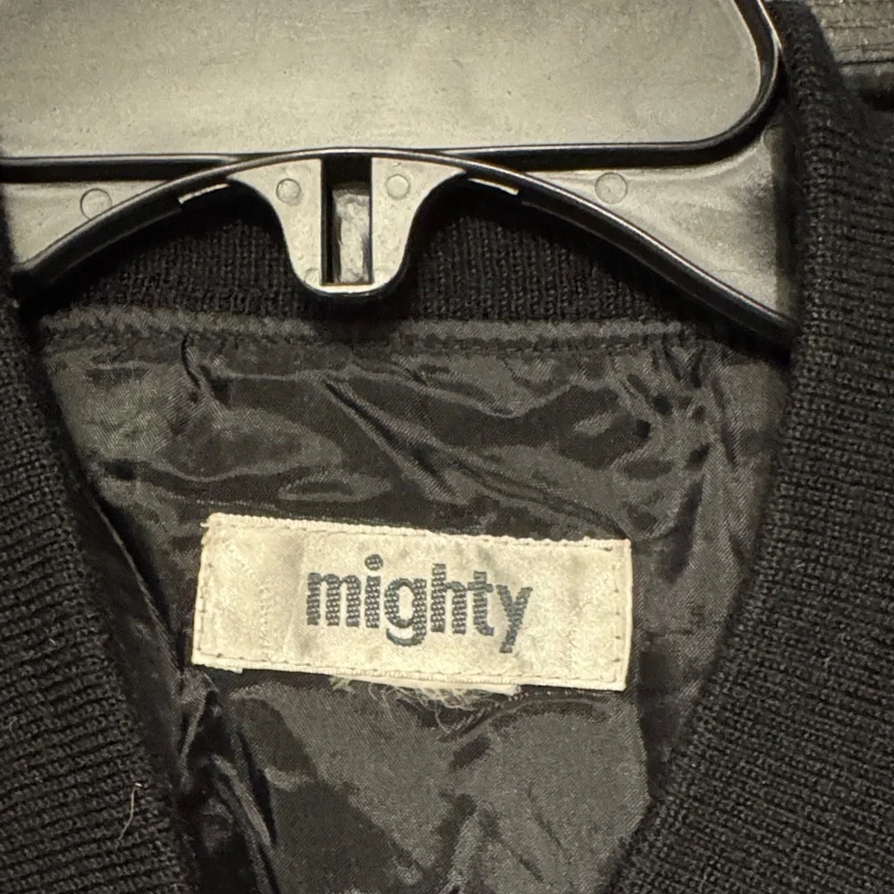 Vintage “Mighty” Vibrant Graphic Bomber Jacket - Picture 2 of 5